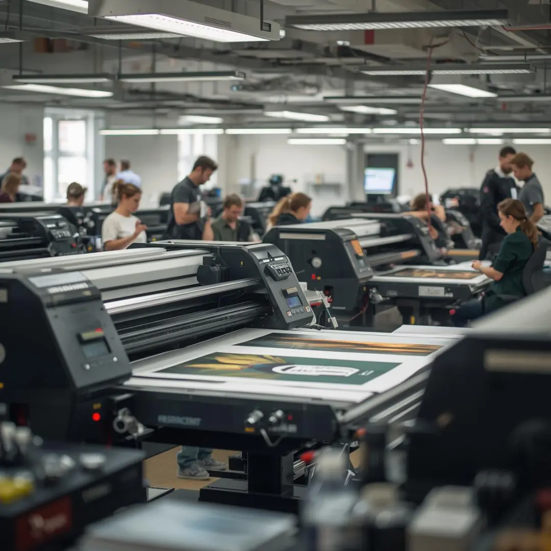 Professional printing studio with modern equipment
